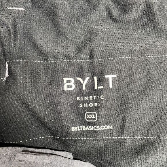 BYLT Shorts Mens XXL KINETIC 9" Performance Shorts Stretch Golf Gray - Picture 8 of 9